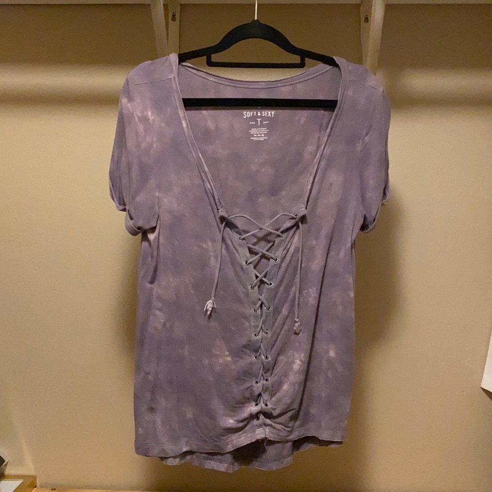 American Eagle Tie Die Soft&Sexy Tee
